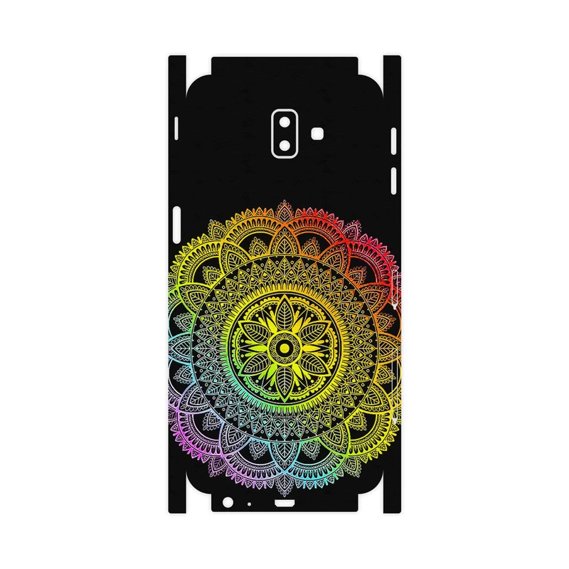 برچسب پوششی ماهوت مدل Mandala Design 4-FullSkin مناسب برای گوشی موبایل سامسونگ Galaxy J6 Plus