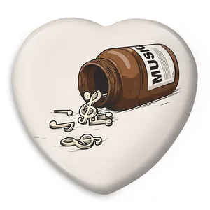 پیکسل خندالو طرح موسیقی مدل قلبی کد 2411