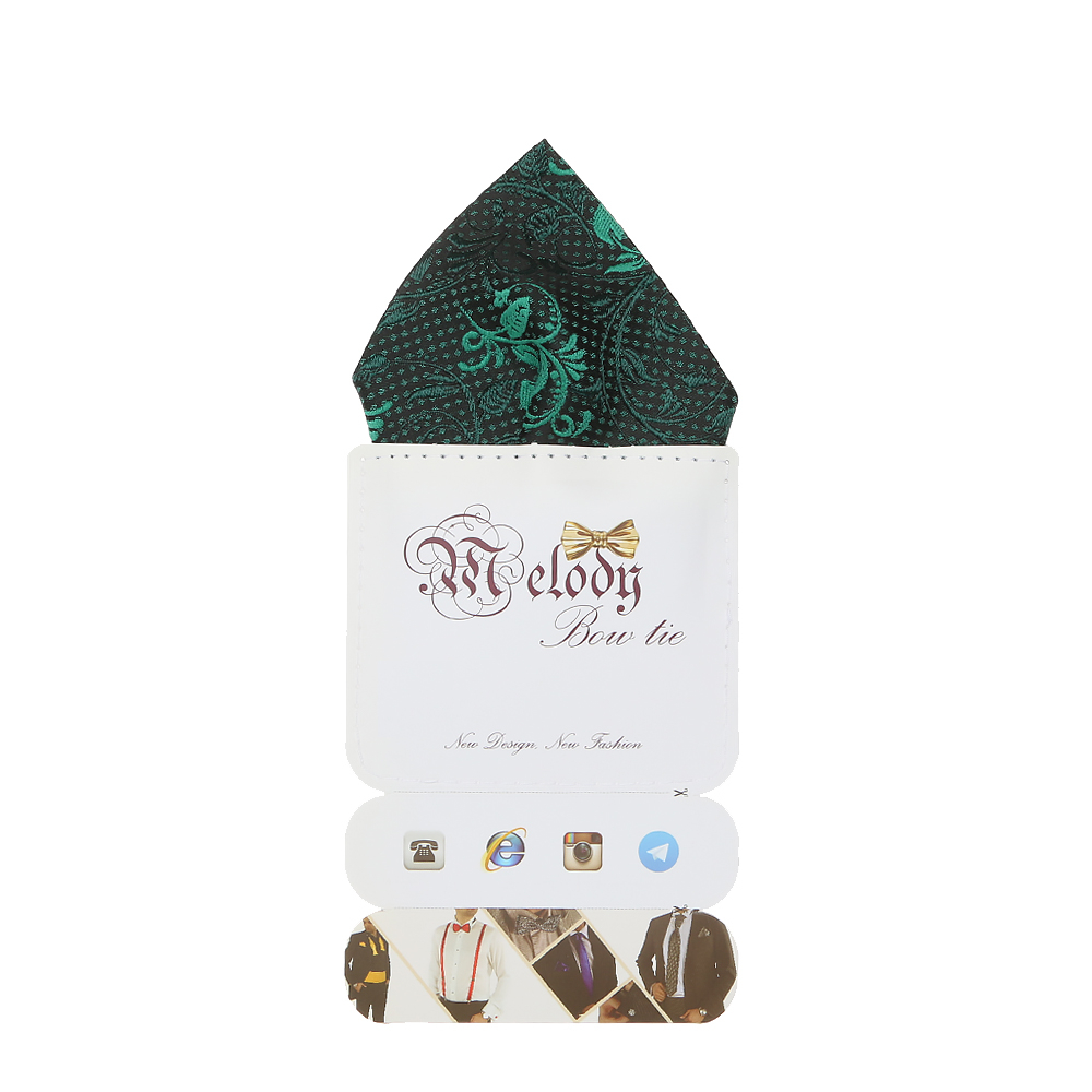 دستمال جیب مردانه ملودی مدل PS5102MSEgrn