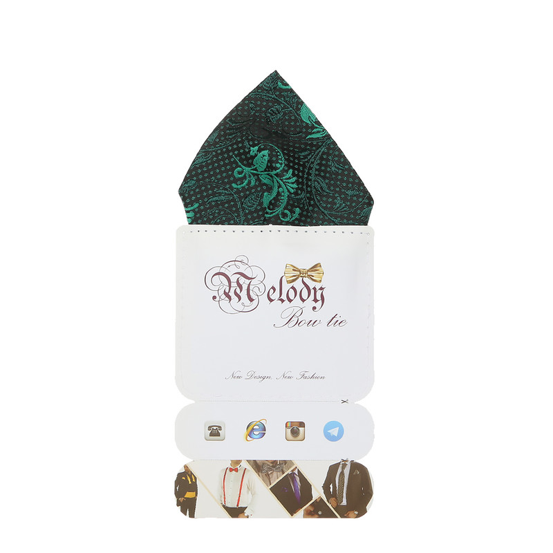 دستمال جیب مردانه ملودی مدل PS5102MSEgrn