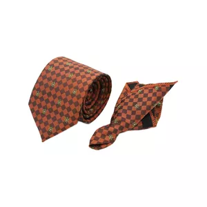 ست کراوات و دستمال جیب مردانه مدل AT-214