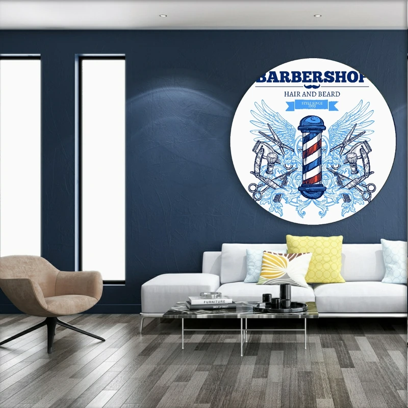 پوستر پارچه ای طرح آرایشگاه مردانه مدل BARBERSHOP کد BK1529