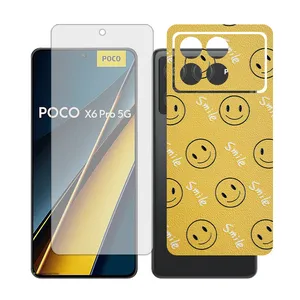Glass Together model transparent Screen Protector Suitable for Xiaomi Poco X6 Pro Mobile Phone with Back cover sticker