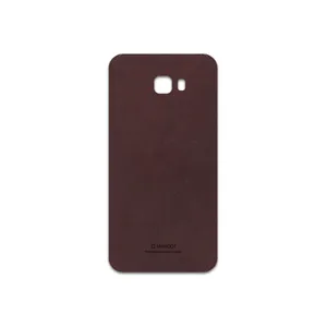 MAHOOT Matte-Dark-Brown-Leather Cover Sticker for Samsung Galaxy C7 Pro