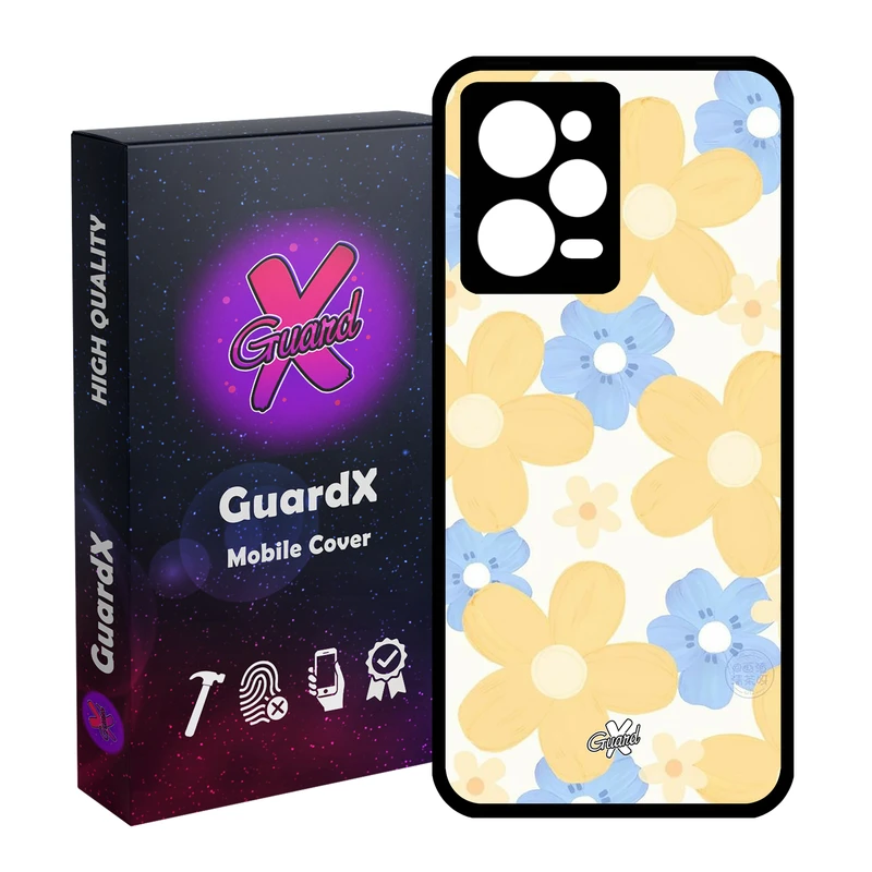 کاور گارد ایکس طرح Flower مدل Glass10539 مناسب برای گوشی موبایل شیائومی Redmi Note 12 Pro 5G/Poco X5 Pro 5G/Note 12 Pro Pro speed