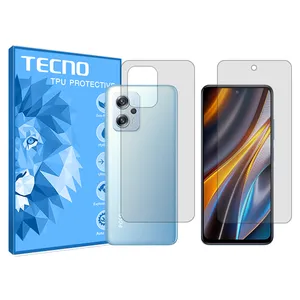 Tecno HyGEL model transparent screen protector suitable for Xiaomi Poco X4 GT mobile phone with back screen protector
