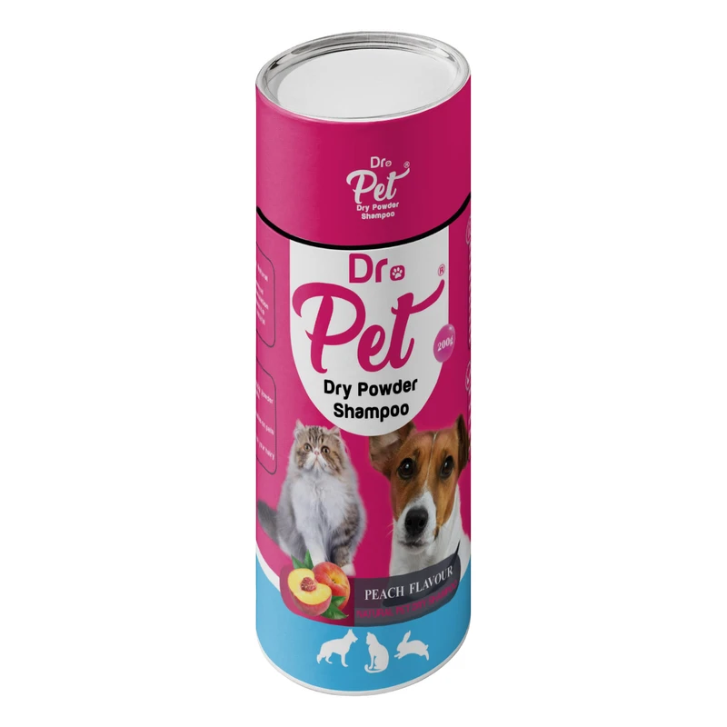 شامپو خشک سگ و گربه دکترپت مدل Peach Flavour وزن 200 گرم