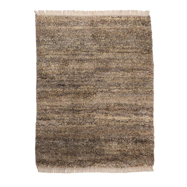 گلیم دستبافت سه و نیم متری مدل شگی طرح مراکشی کد 4040493