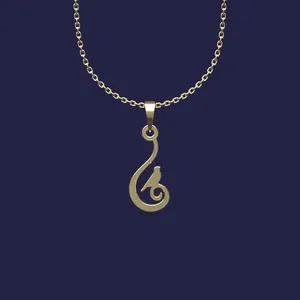 گردنبند طلا 18 عیار زنانه مدوپد مدل گنجشک کد Y2-1-1005