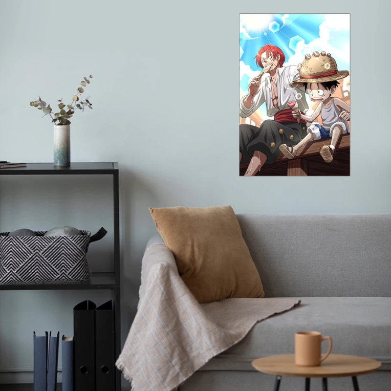 پوستر گوفی مدل شنکس انیمه وان پیس طرح One Piece Shanks کد ICEK07