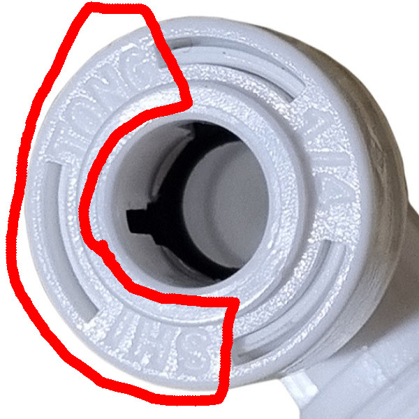 زانویی شیتونگ مدل پمپ تصفیه آب کد Z638 سایز 3/8 اینچ