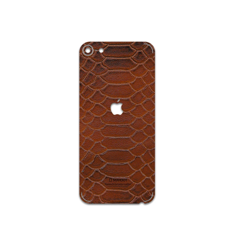 برچسب پوششی ماهوت مدل Brown-Snake-Leather مناسب برای گوشی موبایل اپل iPod touch 6th Gen