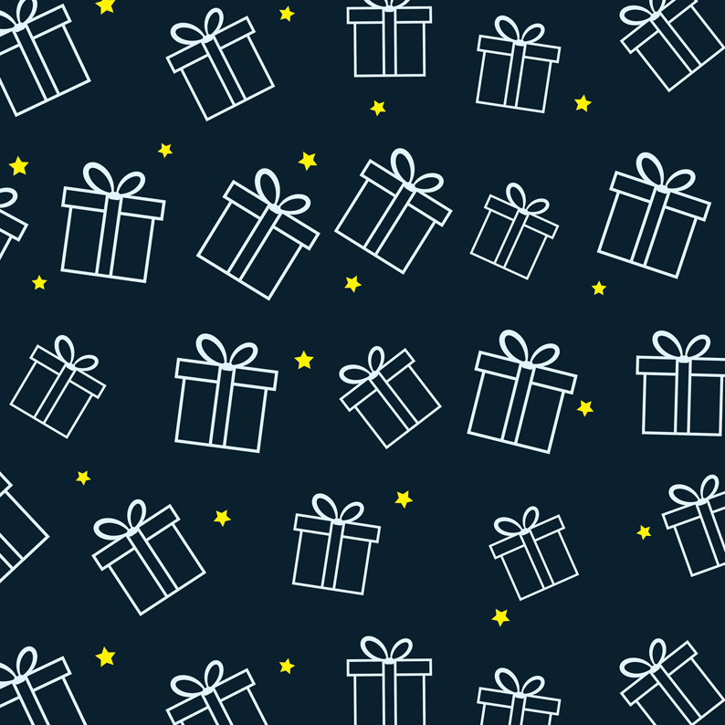 کاغذ کادو آسمان شهر طرح هدیه‌ ستاره کد 117 بسته 5 عددی