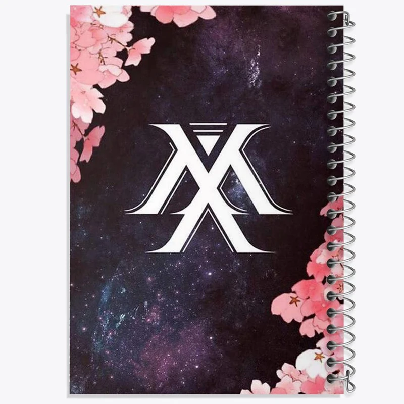 دفتر ژورنال نویسی 50 برگ خندالو مدل نقطه ای طرح گروه مانستا اکس Monsta X کد 21207