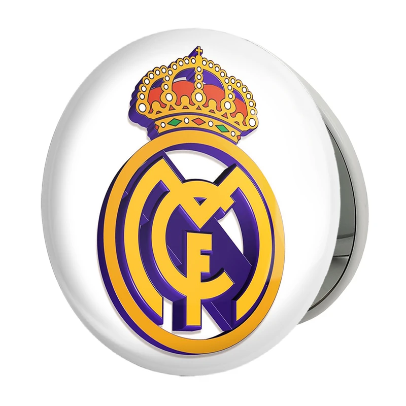 آینه جیبی خندالو طرح باشگاه رئال مادرید Real Madrid مدل تاشو کد 2130 