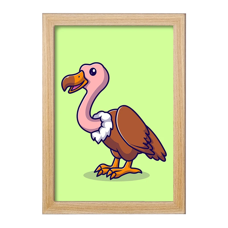 تابلو خندالو مدل حیوانات بامزه کرکس کد 29716