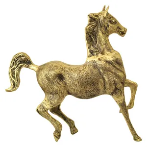 دکوری برنجی مدل اسب عربی کد S_4143