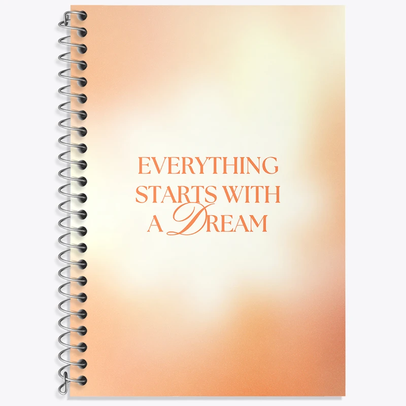 دفتر نت موسیقی 50 برگ خندالو طرح Everything Starts With A Dream کد N2365