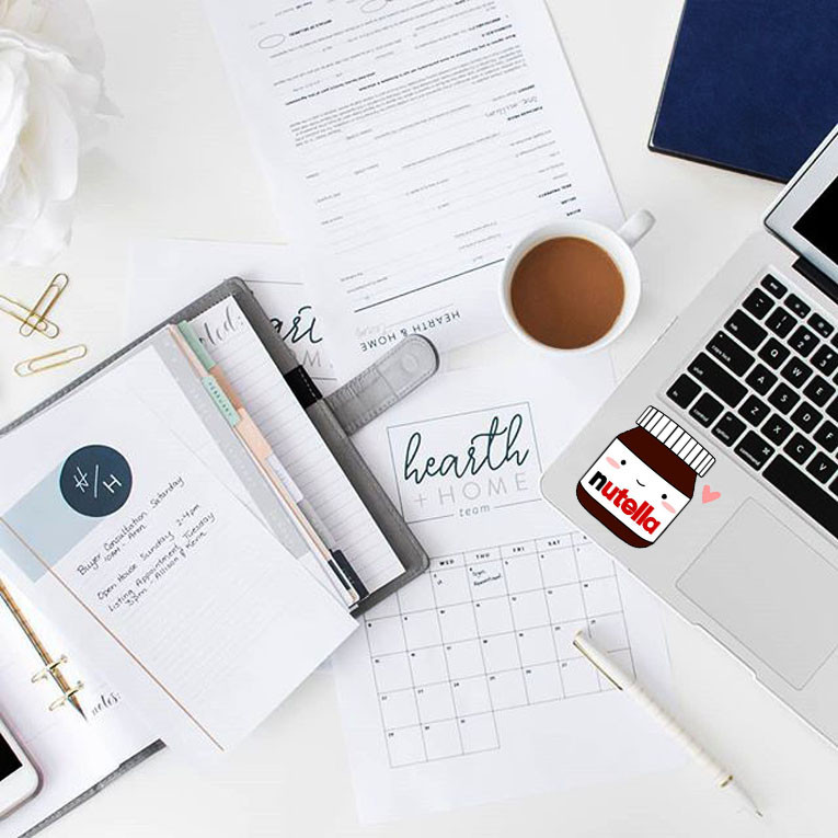 استیکر لپ تاپ طرح نوتلا کد 002