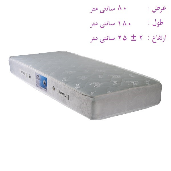 تشک رویال مدل آسمان طبی فنری کد M05 نوجوان یک نفره سایز 180 × 80 سانتی‌ متر