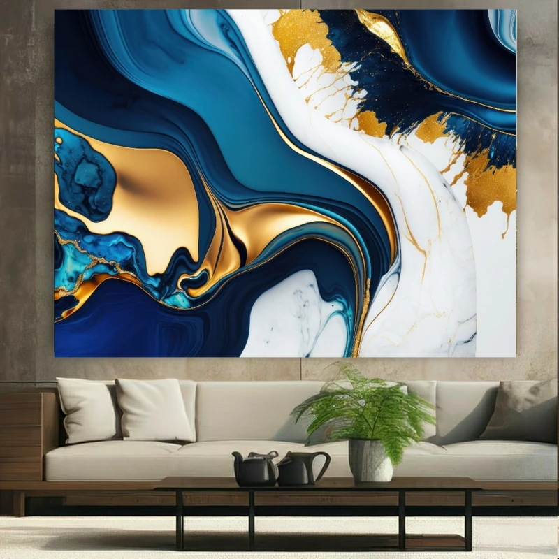 پوستر پارچه ای طرح مخمل چرخش رنگ مدل هاله کد FP105783