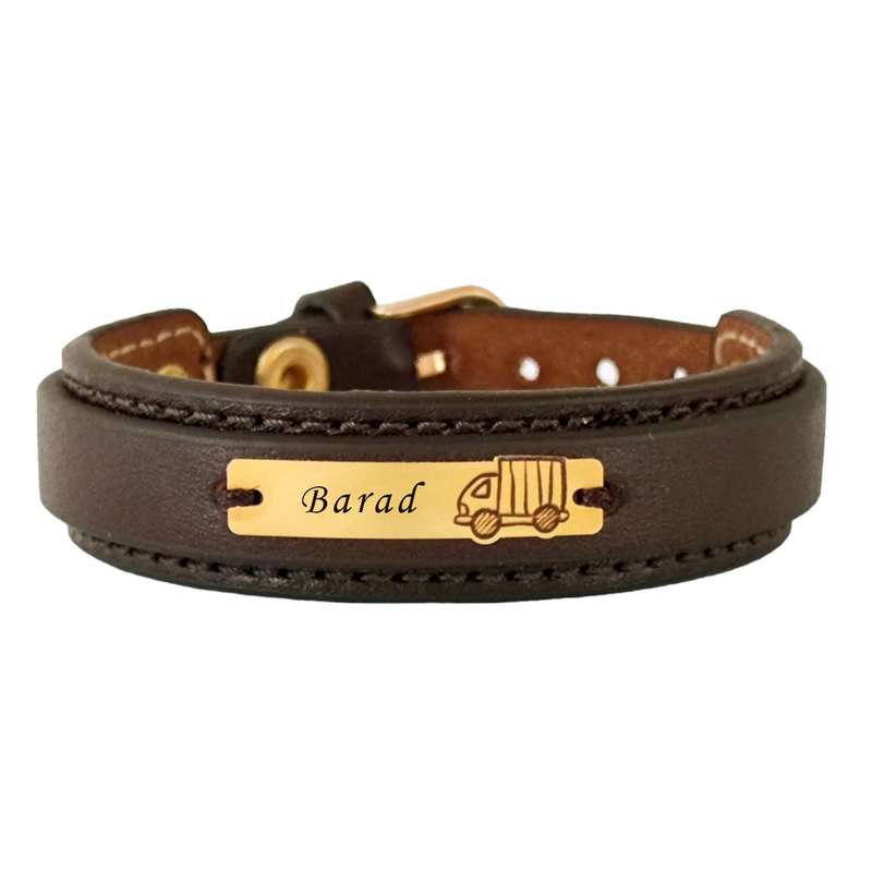 دستبند طلا 18 عیار بچگانه لیردا مدل اسم باراد 72600