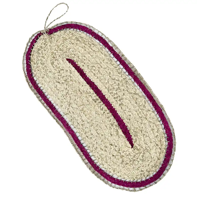 سفره حصیری مدل توری رنگی