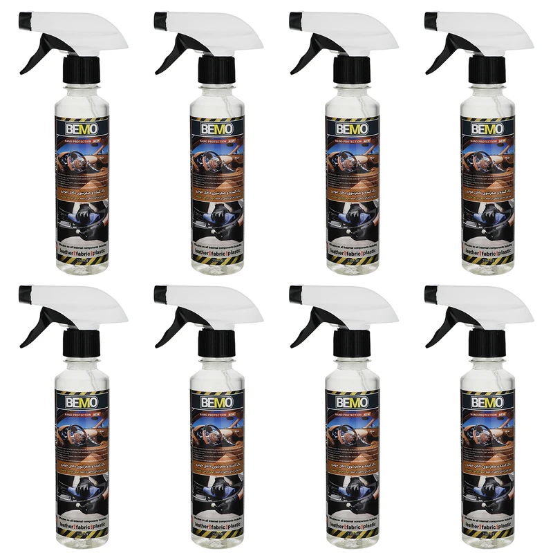 اسپری تمیز کننده داخل خودرو بمو مدل TRA1 حجم 250 میلی لیتر بسته 8 عددی