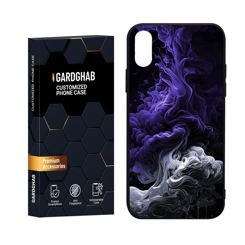 کاور گارد قاب مدل پشت گلس ساده مناسب برای گوشی موبایل اپل iPhone X/Xs 