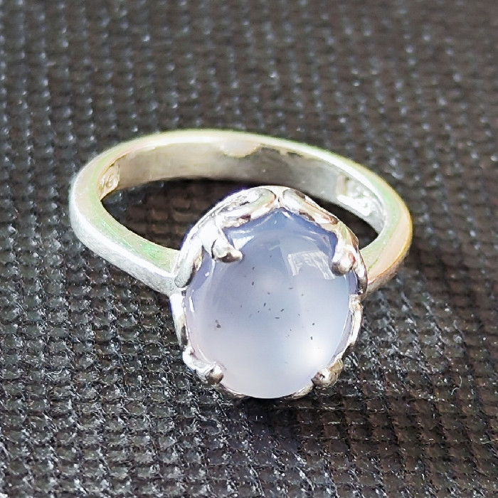 انگشتر نقره زنانه مدل عقیق یمانی کبود کد 330 انگشتر نقره زنانه مدل عقیق یمانی کبود کد 330