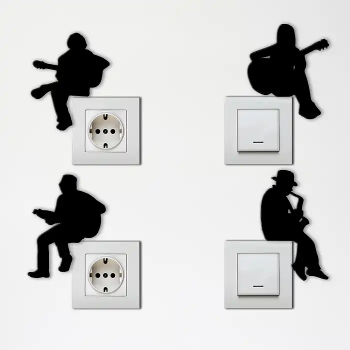 استیکر کلید و پریز باروچین مدل موزیسین