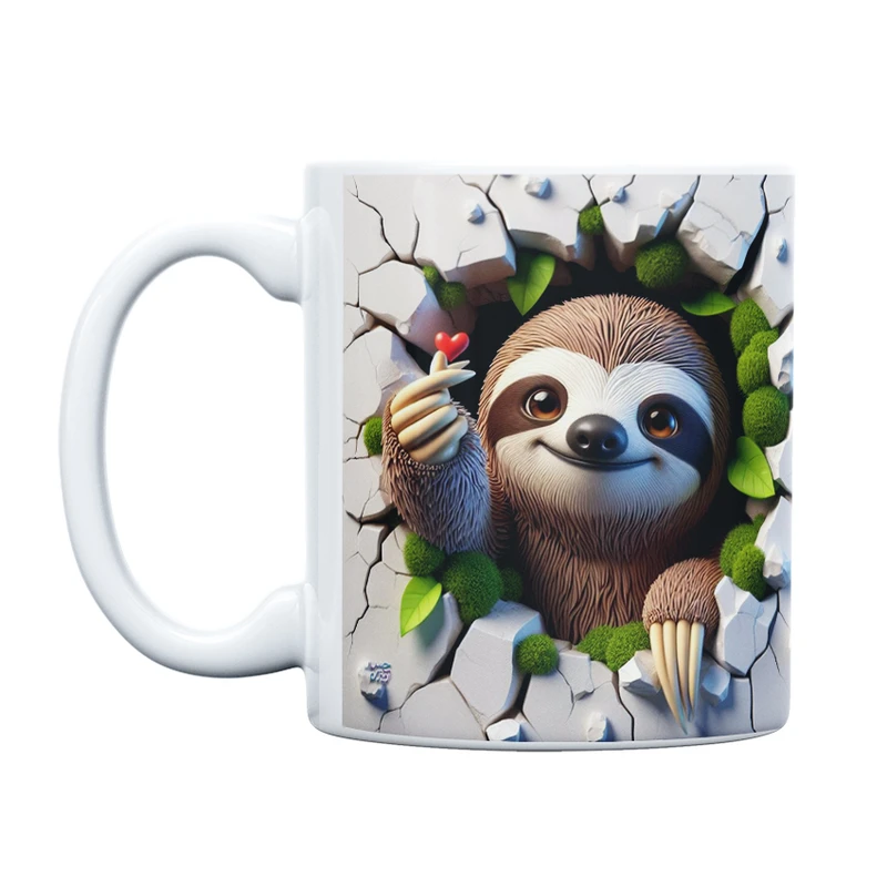 ماگ حس آمیزی طرح سه بعدی دیوار مدل عشق خوابالو