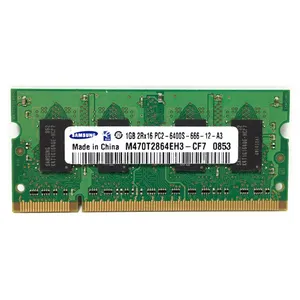 رم لپ تاپ DDR2 دو کاناله 800 مگاهرتز CL6 سامسونگ مدل PC2-6400S ظرفیت 1 گیگابایت