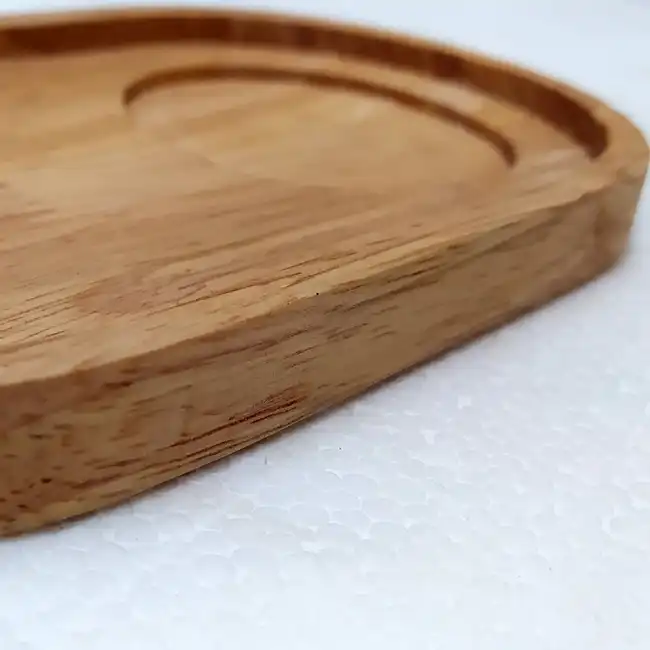 زیر لیوانی چوبی مدل بیضی