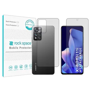 Rockspace HyGEL transparent screen protector suitable for Xiaomi 11i Hypercharge 5G mobile phone with back protector