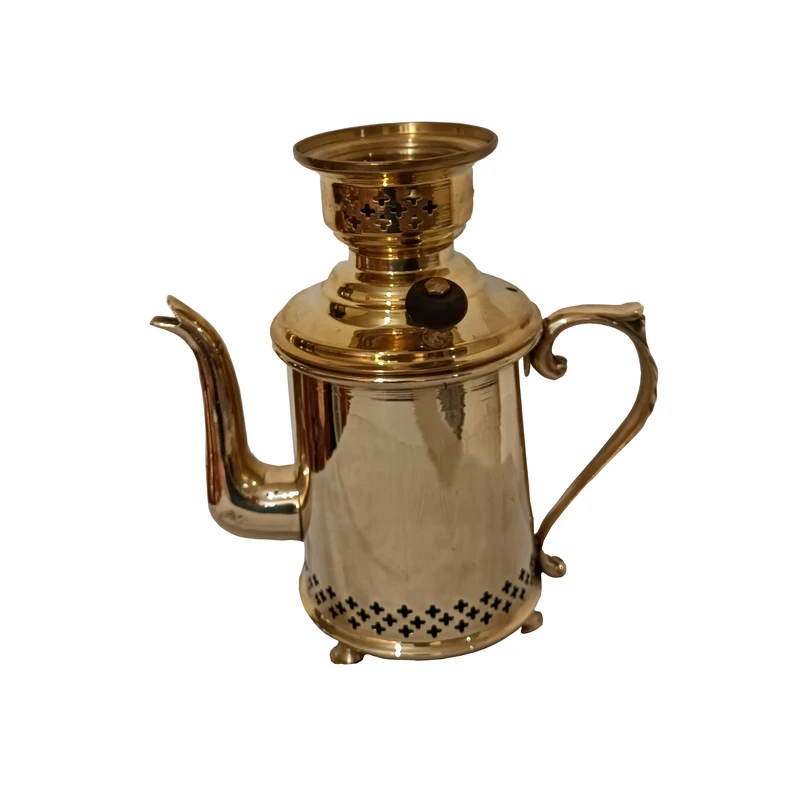 قهوه جوش ذغالی برنجی کد M_1006