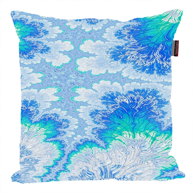 کوسن پاد آفرین مدل فانتزی طرح برگ رنگی کد P491