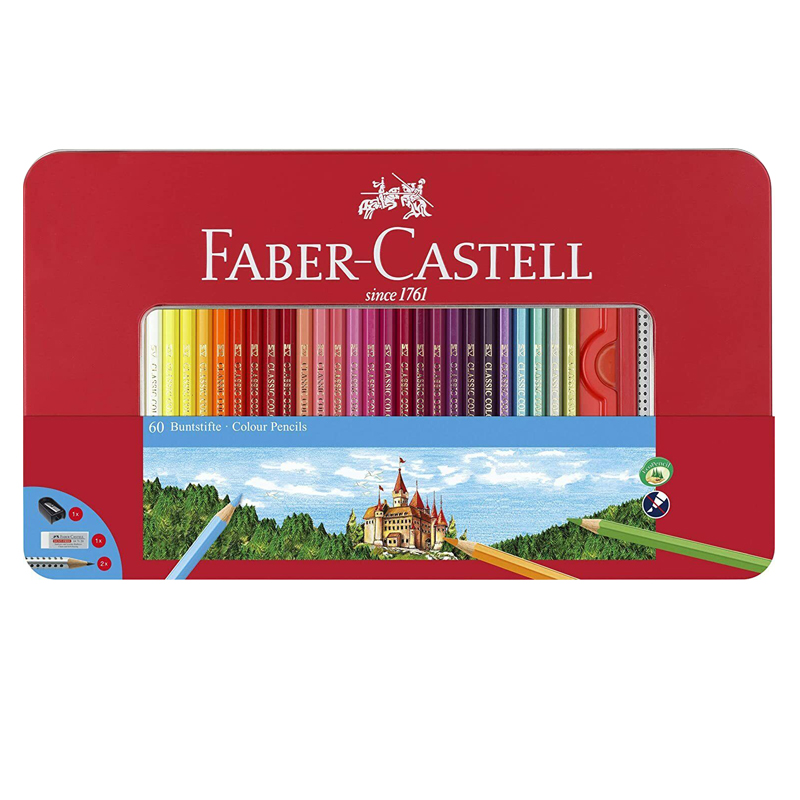 مداد رنگی 60 رنگ فابر کاستل مدل 158015