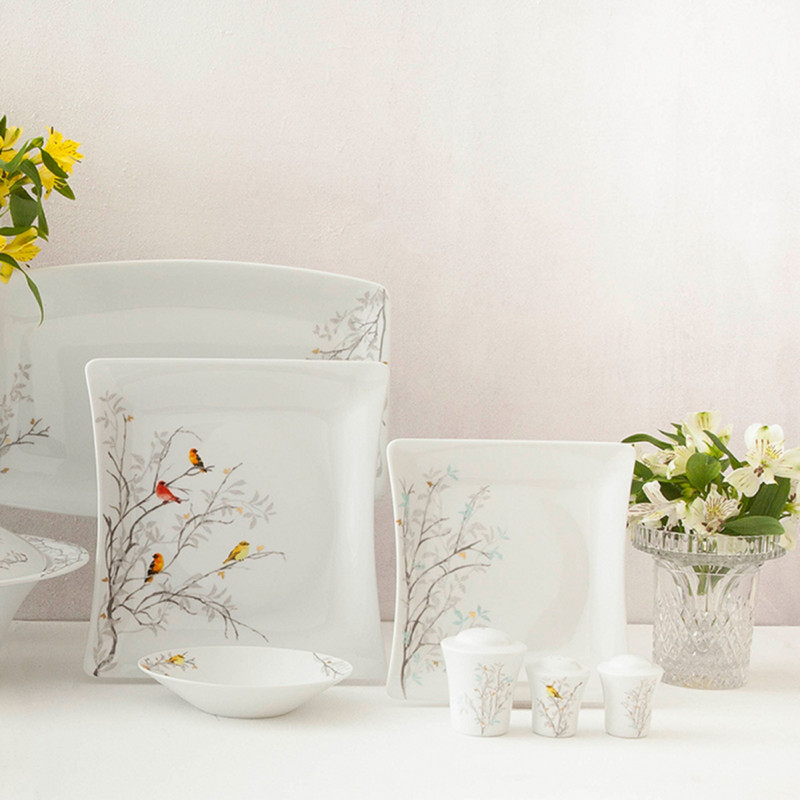 سرویس غذاخوری 30 پارچه چینی زرین ایران سری وینچی مدل  رسپینا درجه عالی