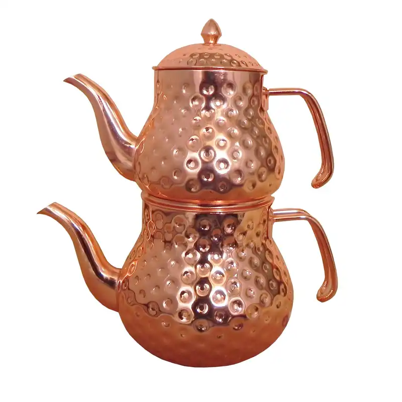 ست کتری و قوری مسی کد 0032