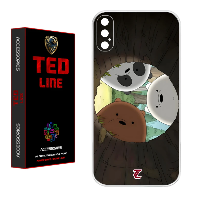 کاور تد لاین طرح خرسی کد 1101 مناسب برای گوشی موبایل اپل Iphone X / XS