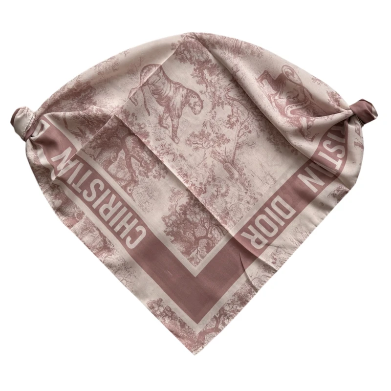 مینی اسکارف زنانه مدل نخی لطیف طبیعت و جنگل