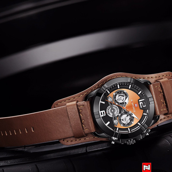 ساعت مچی عقربه‌ای مردانه نیوی فورس مدل سه موتوره