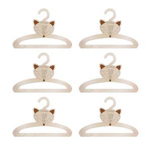 چوب لباسی نوزادی مدل روباه کد C01 مجموعه 6 عددی