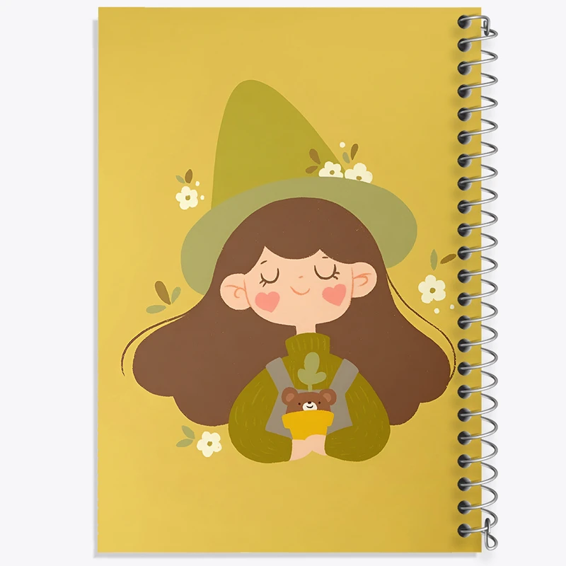 دفتر شطرنجی 50 برگ خندالو طرح دخترانه کد F8375