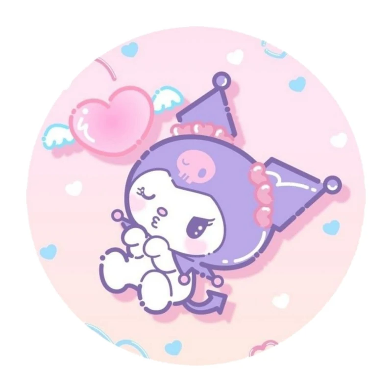 استیکر پارچه و لباس پاد آفرین مدل کارتونی کورومی kuromi کد 389