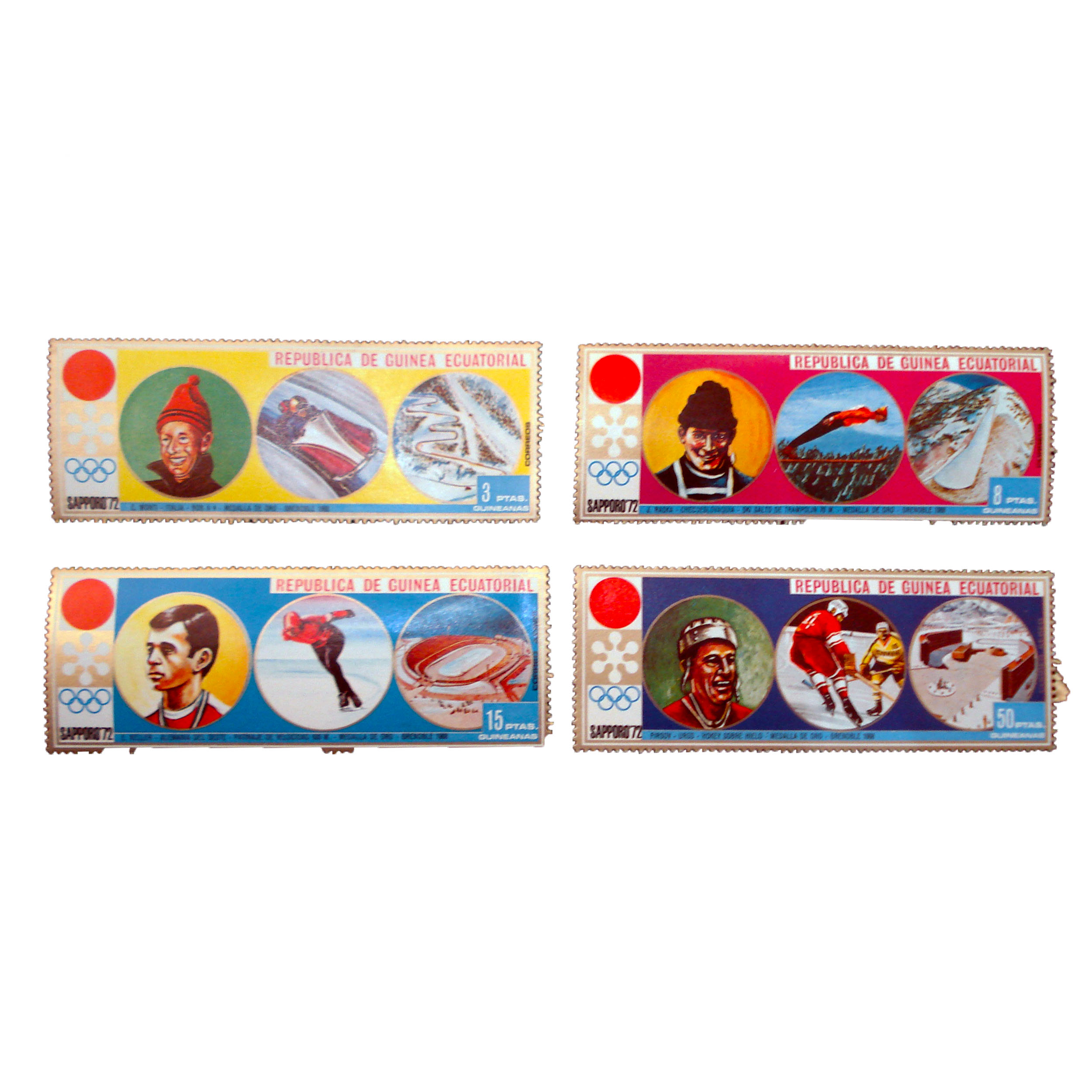 تمبر یادگاری مدل ورزشی کد bc-1239 مجموعه 4 عددی