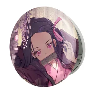 آینه جیبی خندالو طرح نزوکو چان انیمه دختر  مدل تاشو کد 12129 