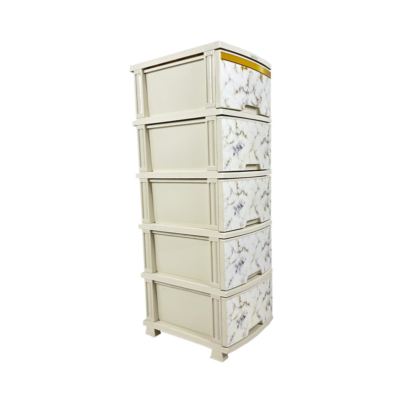 فایل کشویی رزگلد مدل  5 کشو A4 مرمر R698