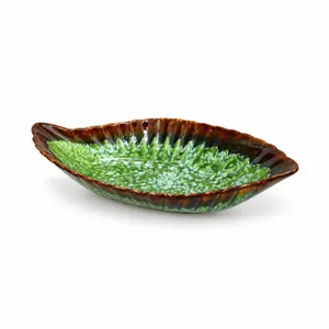 میوه خوری سفالی سرامیکی مدل برگ 